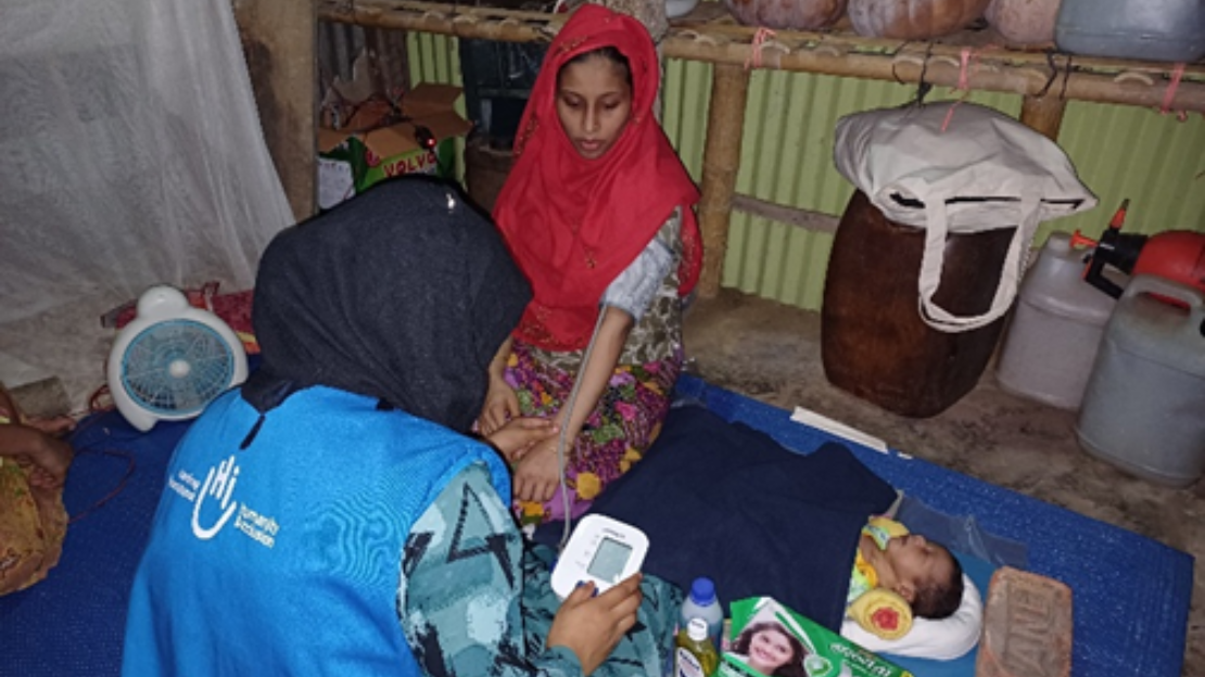 An HI nurse continues primary health checking as post-natal care.